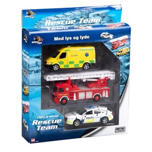 Speedcar - Rescuesæt med 3 biler